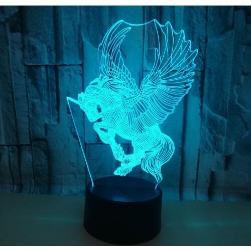 7 color change Touch 3d Nightlight Factory wholesale. Childrens room Deco Desk Lamp Christmas decorative lights Table Lamps