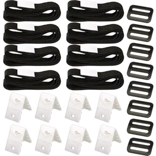 8 Pcs Universal Swimming Pool Cover Roller Attachment Straps Kit Outdoor Gear