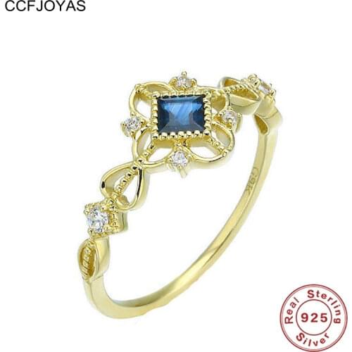 Кольца с сапфирами CCFJOYAS China At AliExpress