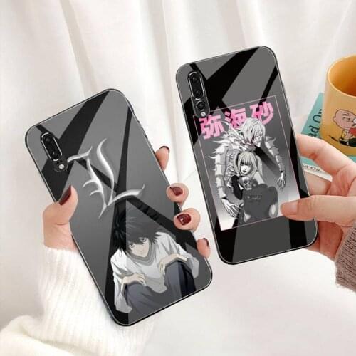 Rem and Misa Death Note L·Lawliet Phone Case Tempered Glass For Huawei P30 P20 P10 lite honor 7A 8X 9 10 mate 20 Pro