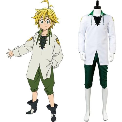 The Seven Deadly Sins Meliodas Cosplay Costume Outfit Adult Men Women Full Sets Halloween Carnival Cosplay Custom Made