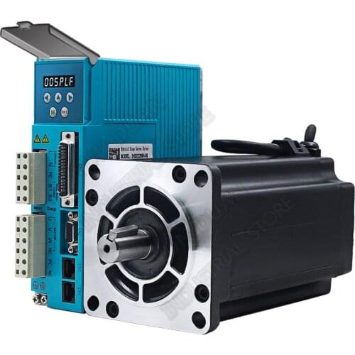 JMC 8Nm Closed Loop Stepper Motor Driver 110V 220VAC 3PH Nema34 86 2000RPM Digital Hybird Encoder AC Easy Servo Motor Drive Kits