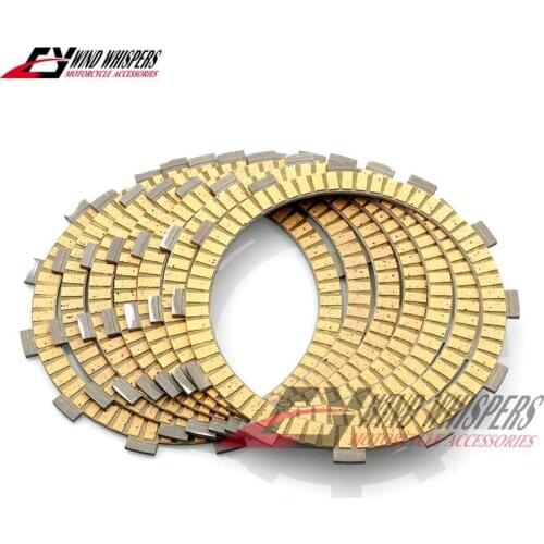 7PCS Motorcycle paper Friction Clutch plates discs For Kawasaki VN400 01-03 Vulcan 500 EN500 LTD 90-09 Vulcan S 650 EN650 17-19