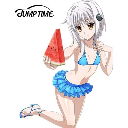 JumpTime 13cm x9.5cm Cartoon Anime High School DxD Koneko Toujou Car Sticker Decal Accessories High Quality Waterproof Sunscreen