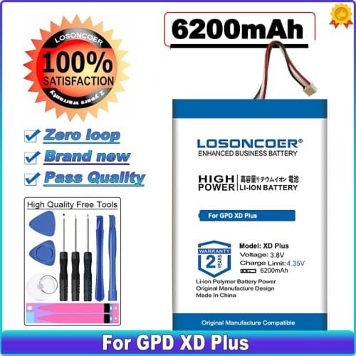 LOSONCOER 6200mAh High Capacity Battery for GPD XD Plus XDPlus