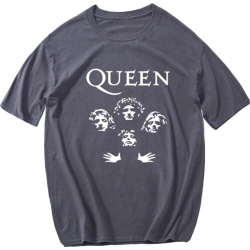 Glitter Rock Band Queen summer tops men 2021 cusua streetwear high quality o-neck aesthetic t-shirt punk top tee dropshipping