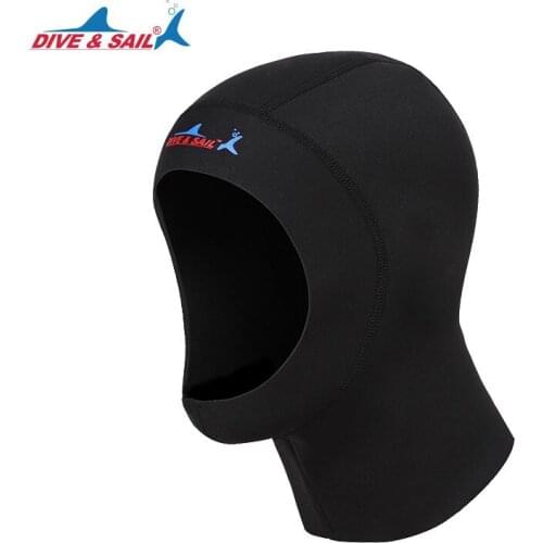 1mm Neoprene Scuba Dive Hood With Shoulder Snorkeling Equipment Protect Hair Hat Cap Winter Swim Keep Warm Wetsuit Spearfishing