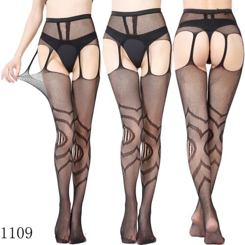 New arrival Women Sexy Lingerie Stockings Garter Belt Fishnet Tight Transparent Pantyhose Style rich girl stockings