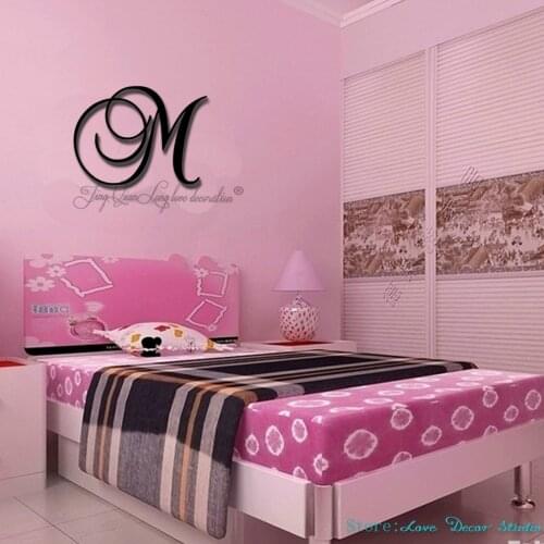 SALE Large 12-16 inch tall Single Letter Curved Font Wooden Monogram Vine Room Decor Nursery Decor Monogram Wall Art