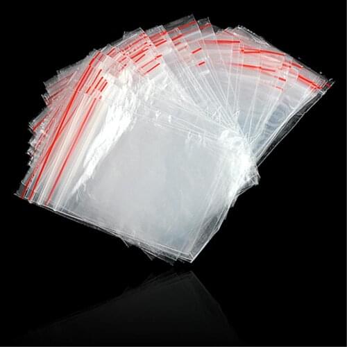 WITUSE TD Clear Zip Lock Bag 6 x 9cm Jewelry Reclosable Bags transparent zip bag mini bags print