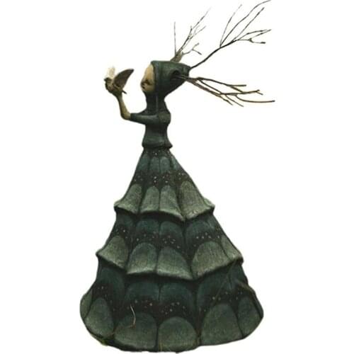 Halloween Witch Sculpture Witch Figurine Statue Resin Creepy Witch Sculpture Garden Decoration For Home Patio Porch Lawn