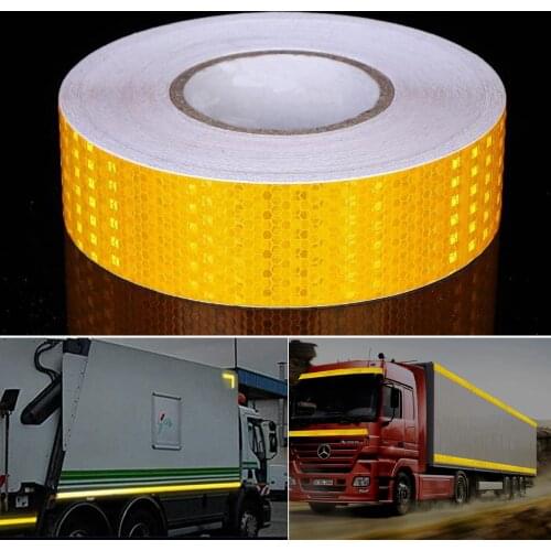 5cmx25m/Roll High Quality Waterproof Trailers Accessories Reflective Car Stickers Adhesive Tape For Trucks Safety