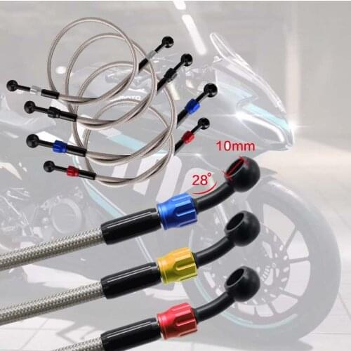 800-1200mm Universal Motorcycle Reinforced Hydraulic Brake, Clutch Oil Hose Pipes for ATV Dirt Pit Racing Bike