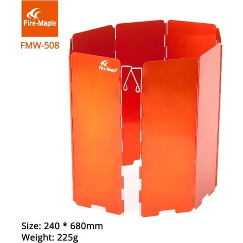 Fire Maple Wind Shield Outdoor 8 Plates Wind Screen For Camping Hiking Ultralight Foldable Aluminum