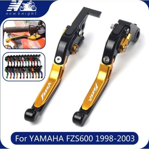For Yamaha FZS600 Fazer 1998-2003 1999 2000 2001 2002 CNC Brake Clutch Handle Extendable Levers Foldable Motorcycle Accessorie