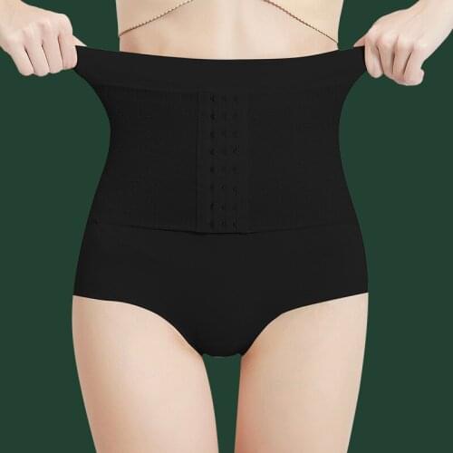 High Waist Women Body Shapewear Nylon Seamless Slimming Underwear Tummy Control Panties TummyButt Lift Pulling Corset L XL