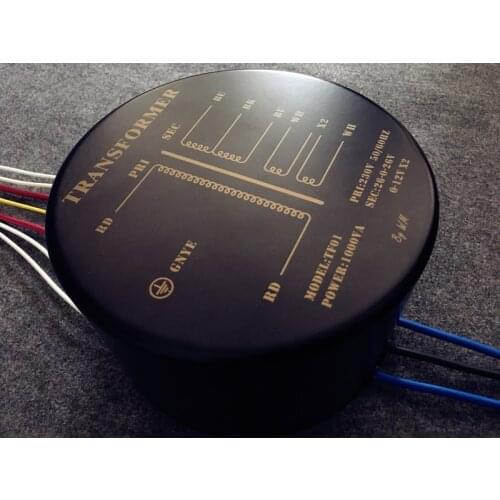 Shield potting 1000W toroidal audio transformer, high flux core imported from Japan