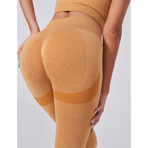 Women Gym Yoga Pants Fitness Seamless Leggings Female Sportswear Athletic Training Tights High Waist Workout Running Pants 2021