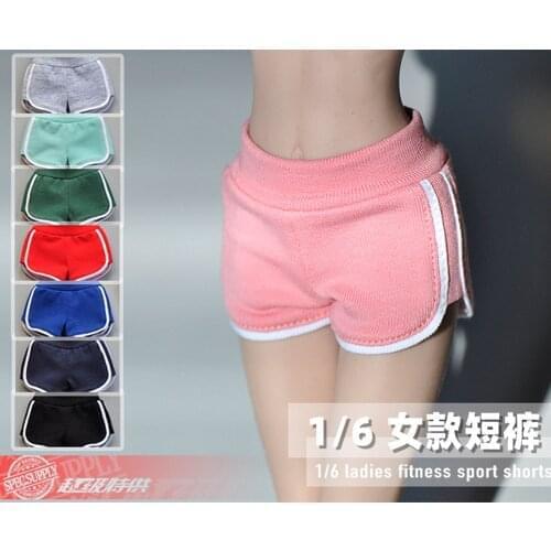 1/6 scale female knitted sports shorts yoga pants model for 12 inch action figure body
