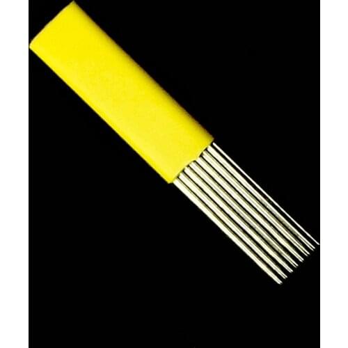 50 Double Row 15 Microblading Needle Tattoo Needles for Manual Pen Fog Blade for Permanent Makeup Eyebrow