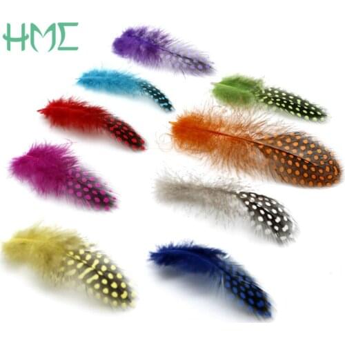 50pcs 5-12cm(2-5") Random Mix Colors Chicken Pheasant Feathers for Dress Skirt Party Wedding Decoration & DIY Home Craft Making