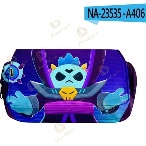 Crow Classic Pocket Pen Pencil Case, Leon shark Fold Canvas Stationery Storage Bag Organizer for Cosmetic Travel Student