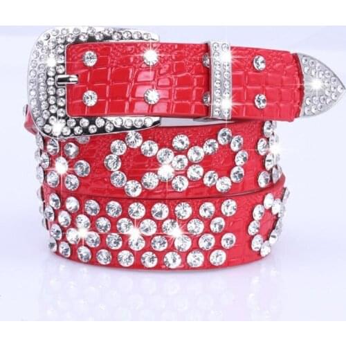 DINISITON High-end Luxury Womens Belt Diamond Inlaid Fashion Belts New Brand Hight Quatily Women Trench Coat Jeans Girdle
