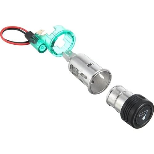DC 12V-24V Car Boat Track Lawn Mower Cigarette Lighter Socket Illuminated 20AMP Ignition Switch Universal