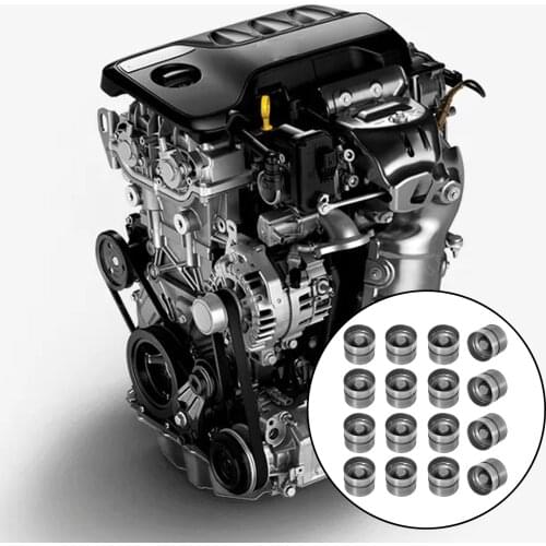 16Pcs Engine Valve Hydraulic Lifters Replacement Adjusters Supplies for Kia for Hyundaifor Accent 97-11 1.5L 1.6L 2223137100