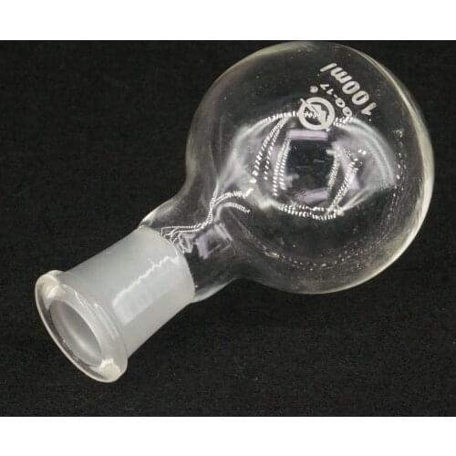 100ml Quickfit 19/26 Socket Lab Glass Flask Round Bottom Single Short Neck Ware