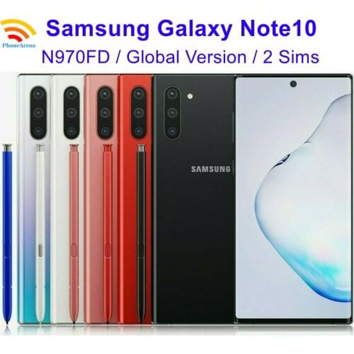Original Samsung Galaxy Note10 Note 10 N970FD 【98% Almost New】Dual Sim Android Phones 256GB ROM 8GB RAM NFC Octa Core 4G LTE