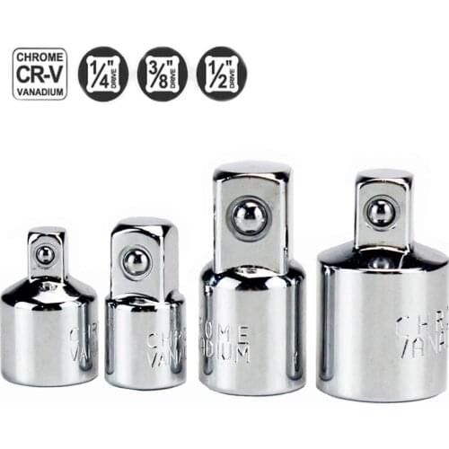 CR-V Steel Socket Ratchet Converter Adapter Reducer 1/2 to 3/8 3/8 to 1/4 1/4 to 3/8 3/8 to 1/2 Car Bicycle Garage Repair Tools