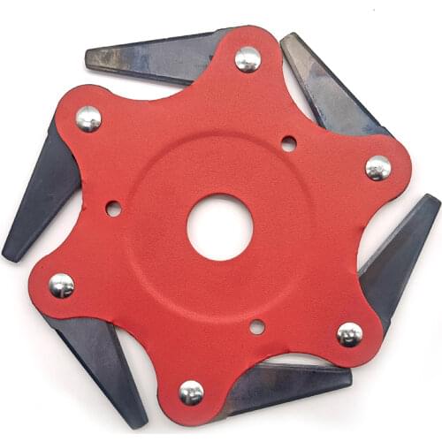 Cutter Head Grass with 6 Blades Trimmer Brush 65Mn Weed Brush Cutting Head Garden Power Tool Accessories for Lawn Mower