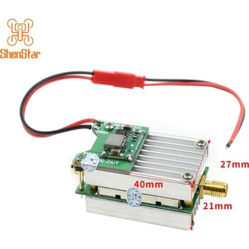 ShenStar 5.8Ghz FPV Transmitter RF Signal Amplifier amp Booster w/ FPV Antenna RP-SMA 85mm For RC Helicopter Airplane Spare Part