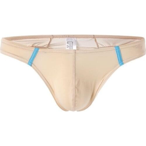 2021 Brand Gay Underwear Ultra-thin Ice Silk Male Thong Sexy Transparent Homme Jockstrap Mens G-strings Breathable Panties