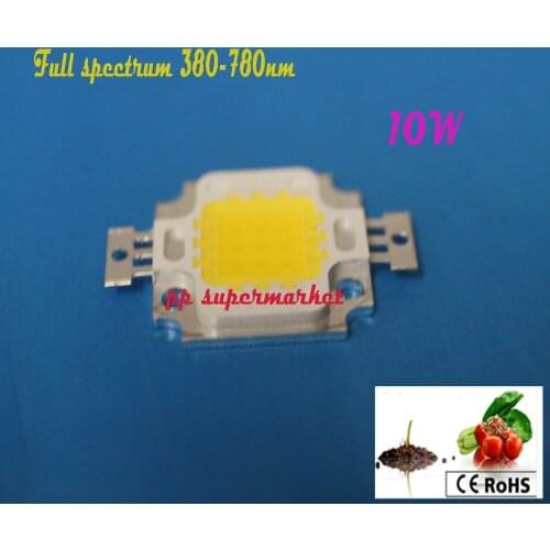 10w led grow light chip full spectrum 380-780nm 10w DIY led grow light chip for growth and bloom