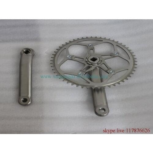 Titanium taper square crank spider chain ring
