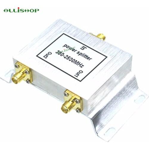 SMA Female Mobile Phone Booster Splitter Signal Booster 2 way SMA Female Power Splitter, 800 ~ 2500MHz 2 Port SMA Power Splitter