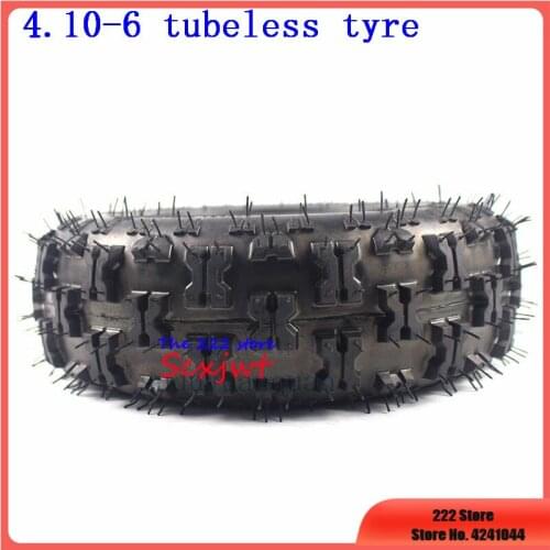 High quality 4.10-6 tubeless tires ATV Quad Go Kart 47cc 49cc 13inch Lawn Garden Tiller Snow Blower Thrower Vacuum tyres