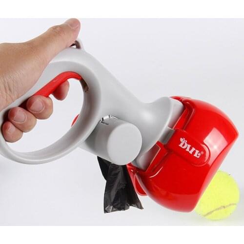 Pet Dog Clamp Toilet Dog Pooper Scoopers With1Roll Poop Bag Portable Poop Bag Dispenser Holder Dog Cat Waste Bags Pets Cleaning