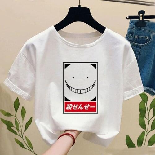 Women Anime Assassination Classroom Harajuku Print T-shirt Tops 2020 Summer Fashion Short Sleeved T-shirt Girl,Drop Ship