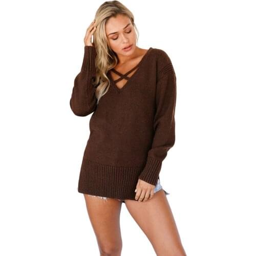 2018 Polyester Direct Selling Sweater Women Poncho Feminino Pullover Autumn Winter New Pattern Sleeve V Of And Sweater