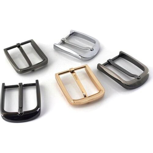 1pcs 40mm Metal Mens Casual Belt Buckle End Bar Heel bar Buckle Single Pin Half Buckle for Leather Craft Jeans Webbing