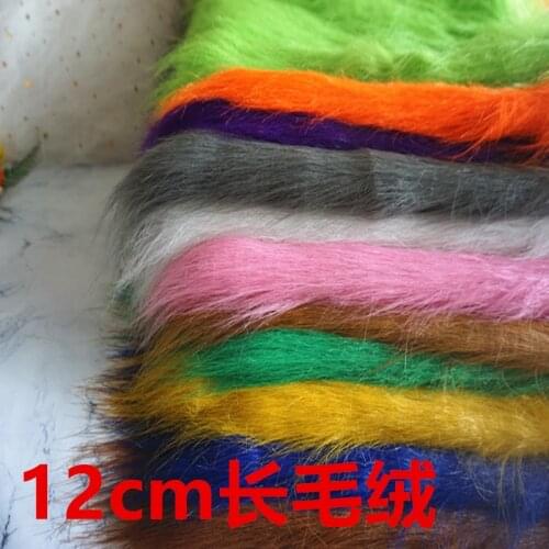 12cm Top A Faux Fur Plush Toy Fabric 160cm Width Luxury Long Hair Faux Fur Fabric For Handmade Sewing Clothes Doll Fur