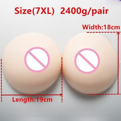 2400g/pair Large Cup Realistic Silicone Boobs Cross Dresser Drag Queens Transgender Breast forms Silicone gift hot