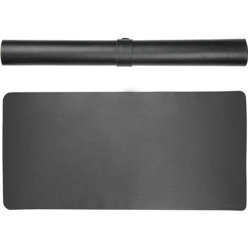 Large Mouse Pad Ultra-Smooth Writing Pad Desk Protector for Office and Home,Water Resistant 80x40cm (Black)