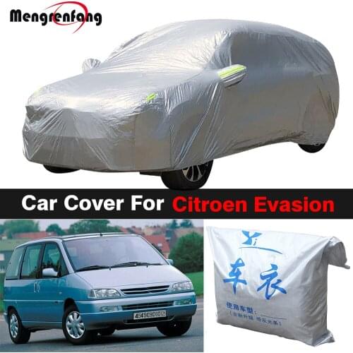Full Car Cover Indoor Outdoor Sun Shade Anti-UV Snow Rain Dust Protection MPV Cover For Citroen Evasion