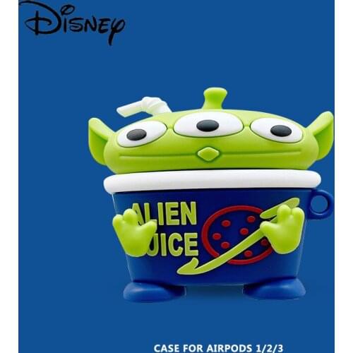 Disney cartoon creative alien three-eyed Bluetooth-compatible wireless earphone cover for iPhone airpods1/2/pro3 earphone