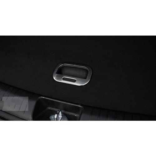 Stainless Steel Car Trunk Rear Clapboard Handle Decorative 1pcs For hyundai creta IX25 2015 2016