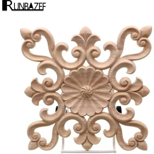 RUNBAZEF Wooden Garden Decoration Loudiao Square Flower Vintage Home Decor Accessories Figurine Miniature Mini Ornaments Globe